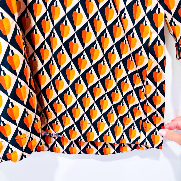 FARM RIO Orange and navy mini dress - Picture 9 of 12